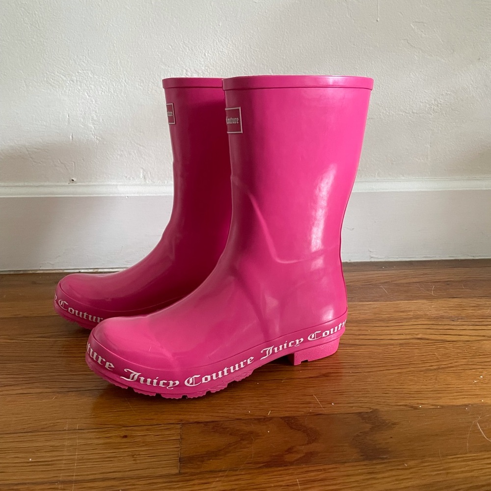 Juicy Couture Pink Rain Boots
